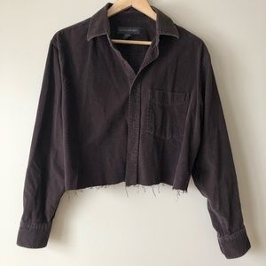 🌟Vintage brown corduroy shirt